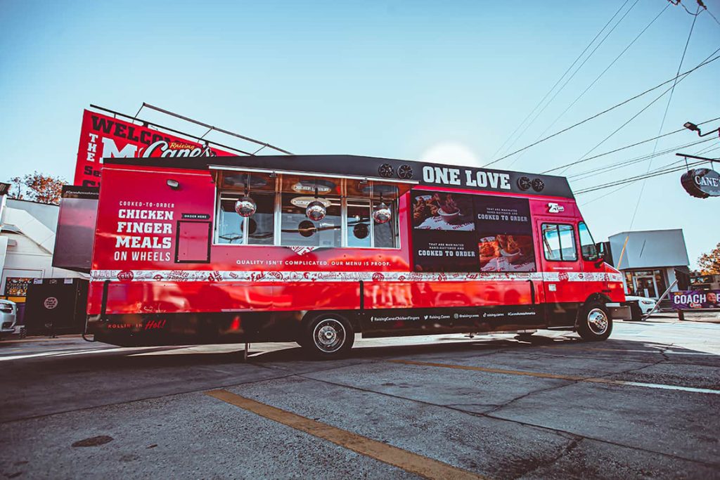Raising Cane’s Food Truck 2 Cruising Kitchens