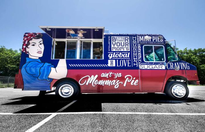 Ain't Ya Momma's Pie Food Truck is a mobile bakery kitchen food truck, serving freshly made pies and other delicious baked goods. This mobile kitchen is fully equipped with a range of baking tools and ovens, allowing them to bring the best in freshly baked treats anywhere and wherever. Though it’s a small food truck, this bakery is just as efficient as a brick and mortar, and the benefits of having a lower overhead ensures a return on investment for business ventures, especially food trucks.