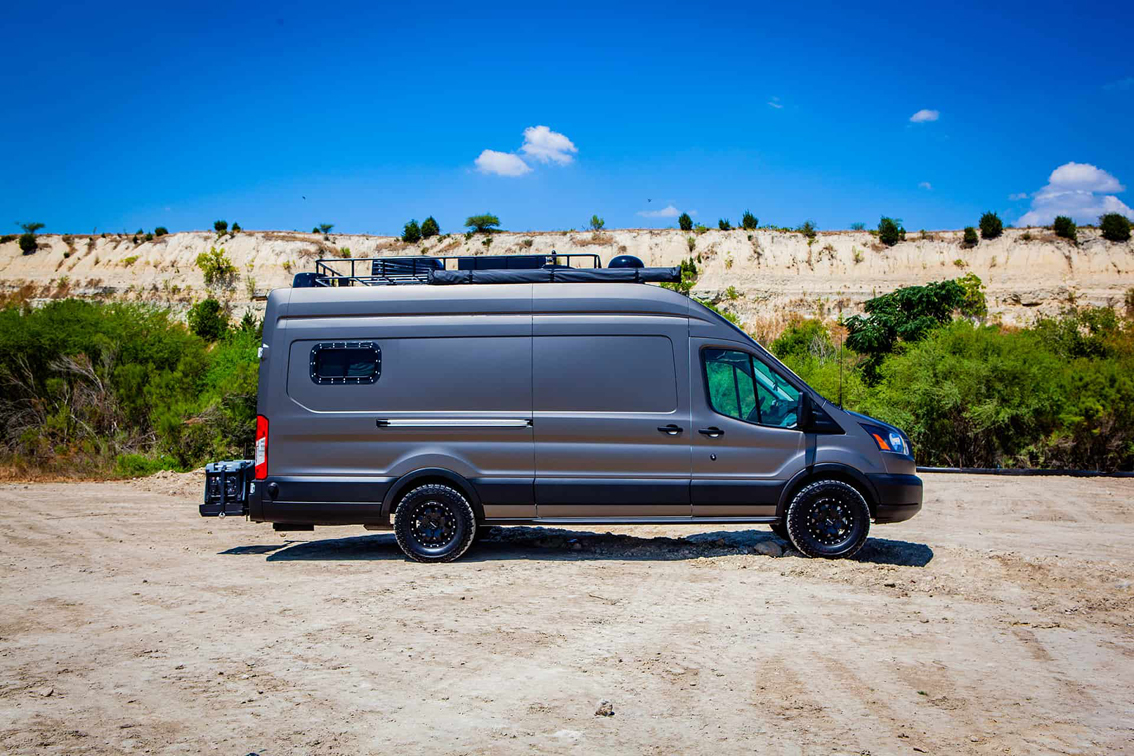 This custom built Avril LaVan Off The Grid Overlander Van has everything one would need to live on the go. From a custom grill to state of the art micro-appliances, this van is perfect for anyone looking to travel in style.
