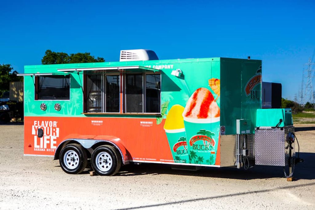 Bahama Bucks Shaved Ice Food Trailer - Cruising Kitchens