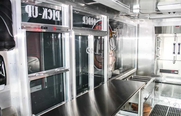 If you're looking for a top of the line BBQ food truck, look no further than Cruising Kitchens. We can build you a custom truck with all the best equipment, like smokers and quick warmers. Specializing in gourmet pulled pork sandwiches, this truck is sure to be a hit at any event.
