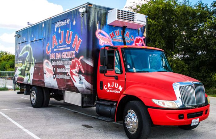 Looking for a delicious and authentic Cajun culinary experience? Look no further than the Cajun On Da Geaux Food Truck! This mobile kitchen is custom-built by Cruising Kitchens with top of the line cooking and serving equipment, so you can be sure that your food will always be cooked to perfection.