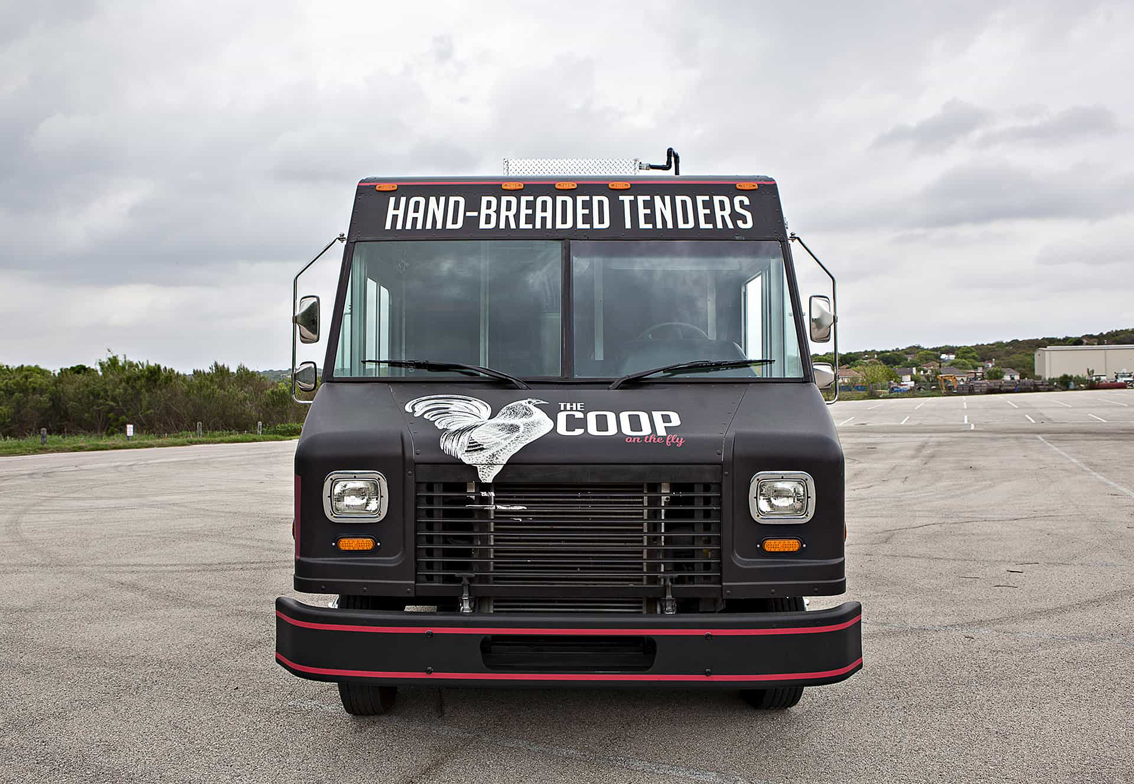 The Coop Food Truck is a custom-made food truck designed by Cruising Kitchens for Zoo Atlanta. It features a high-volume breaded chicken tenders operation and state-of-the-art cooking equipment.