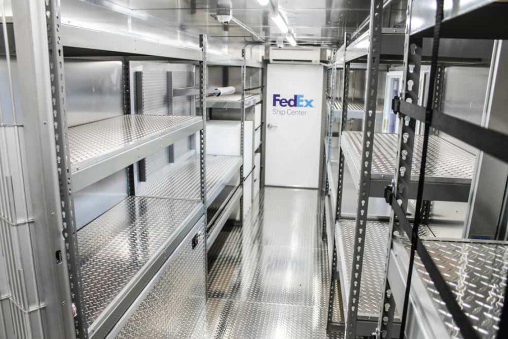 FedEx Mobile Office Shipping Container - Cruising Kitchens