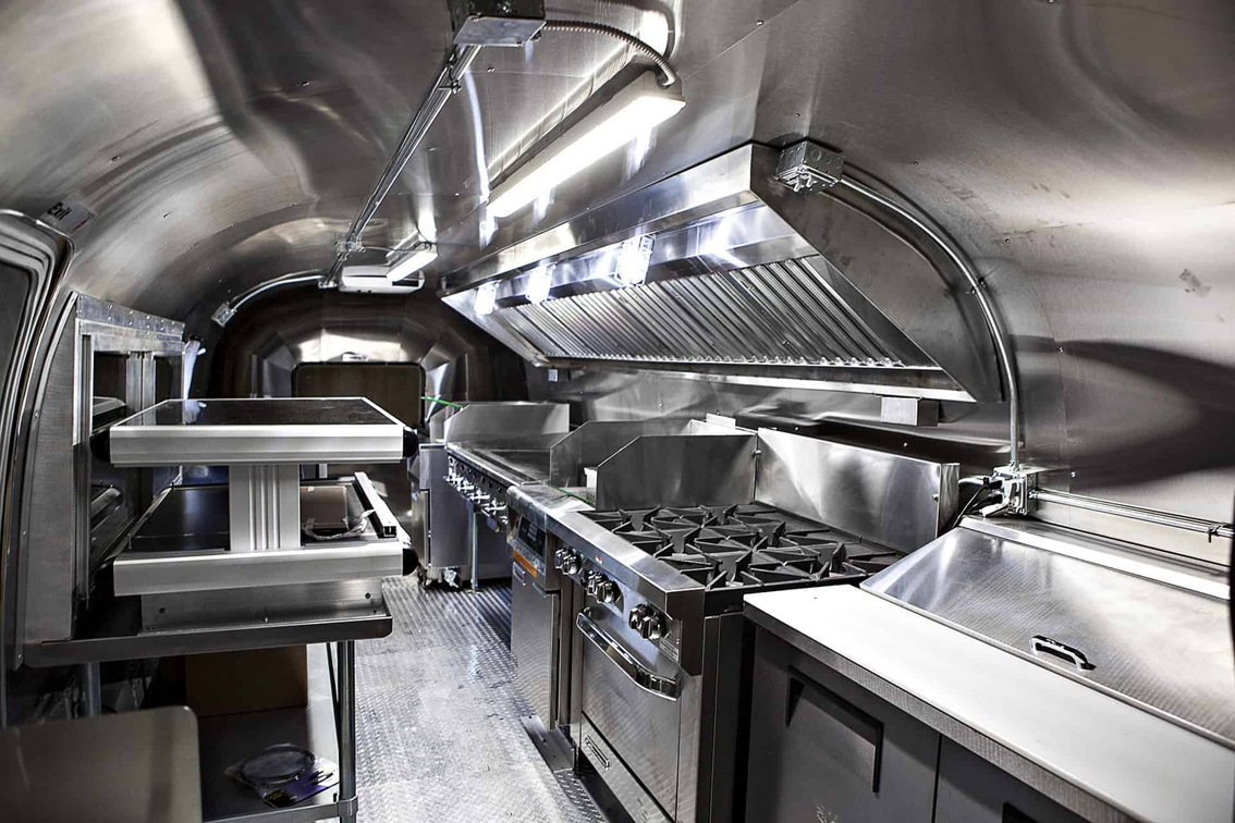 Airstream Food Trailer built by Cruising Kitchens Food Truck Builder Mobile Kitchen Customized Fabricator