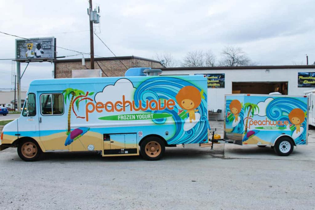 Peachwave Frozen Yogurt Food Truck Cruising Kitchens