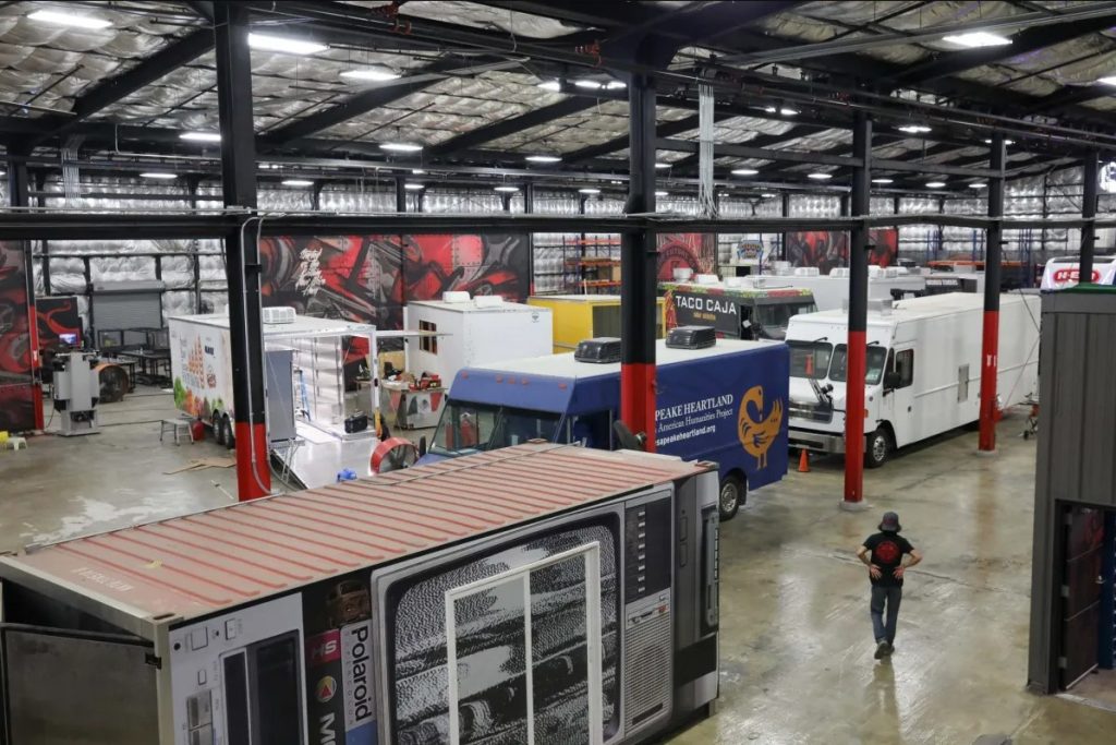 A picture of the interior of Cruising Kitchens including Shipping Container Kitchens Food Trucks and other Mobile Kitchens including Food Trailers and more