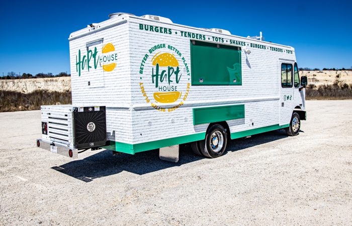Kevin Hart's Harthouse Vegan Burgers Food Truck Mobile Kitchen built by Cruising Kitchens Food Truck Builder