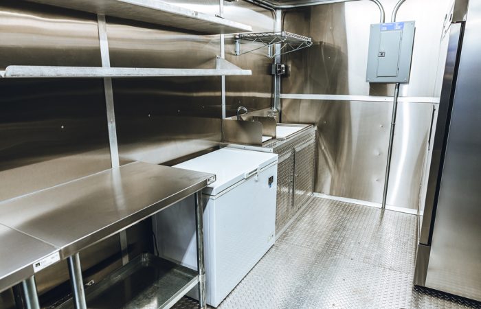 This Buffalo Zoo Sweet Treats Food Trailer is perfect for starting your own mobile food business. Featuring a sleek exterior wrap and high quality aluminum prep tables, this model is affordable and easy to customize. Get started today with Cruising Kitchens!