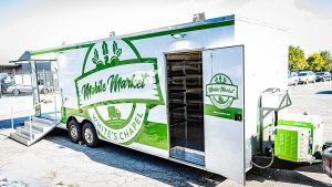 White's Chapel Mobile Market Food Pantry built by Cruising Kitchens Food Truck Builder Shipping Container Kitchen Fabricator Custom Food Trailers