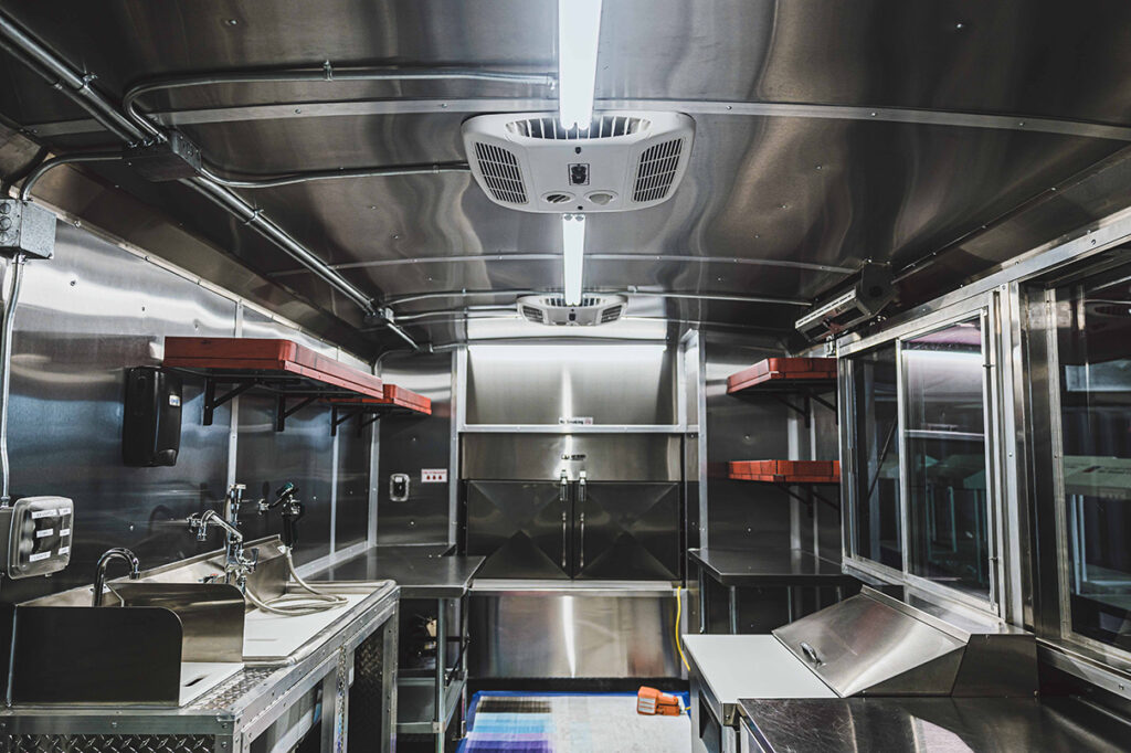 H.E.B 28′ MOBILE BBQ FOOD TRAILER Cruising Kitchens